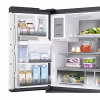 Samsung 22 cu. ft. Capacity Counter Depth 4-Door French Door Refrigerator with Family Hub™