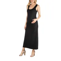 24/7 Comfort Apparel Racerback Scoop Neck Maxi Dress