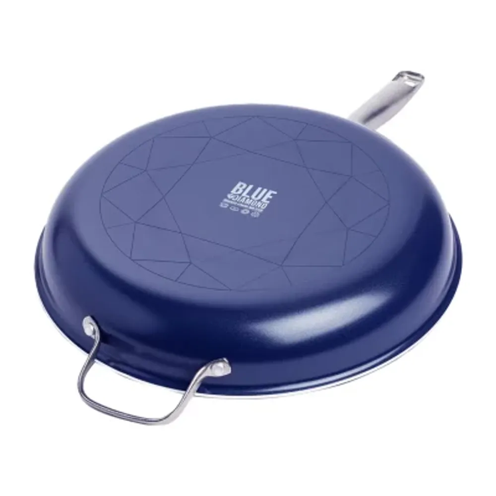 As Seen on TV Blue Diamond 14" Frypan with Helper Handle