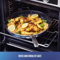 As Seen on TV Blue Diamond 14" Frypan with Helper Handle