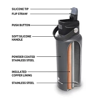 Hydraflow Hybrid 34oz Triple Wall Vacuum Insulated Bottle with Flip Straw