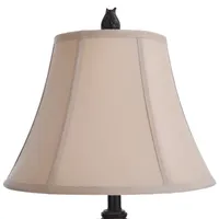 Stylecraft Dark Brown with Tappered Shade Table Lamp