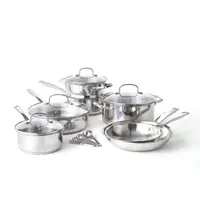 Cooks Stainless Steel 15-pc. Cookware Set