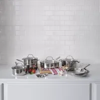 Cooks Stainless Steel 15-pc. Cookware Set