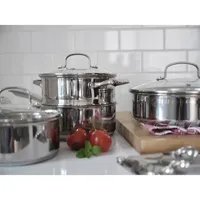 Cooks Stainless Steel 15-pc. Cookware Set