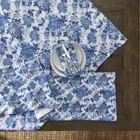 Homewear Blue Floral Table Throw