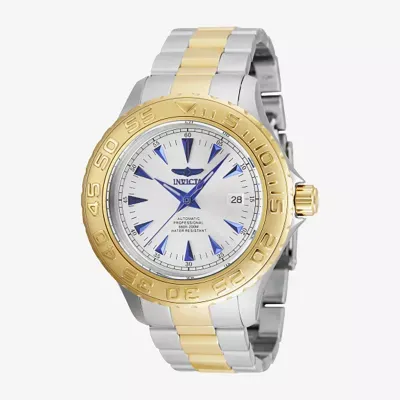 Invicta Mens Automatic Gold Tone Stainless Steel Bracelet Watch 2307