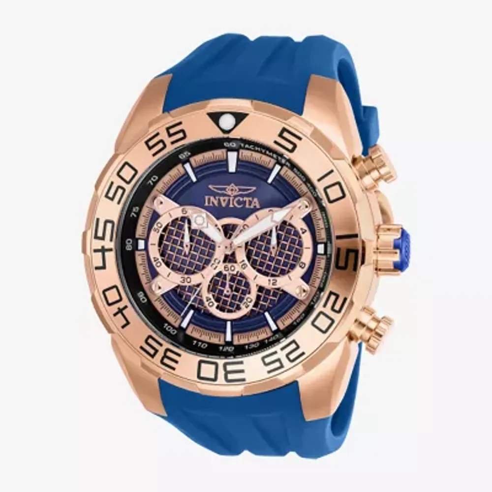 Invicta Speedway Mens Chronograph Blue Strap Watch 26305