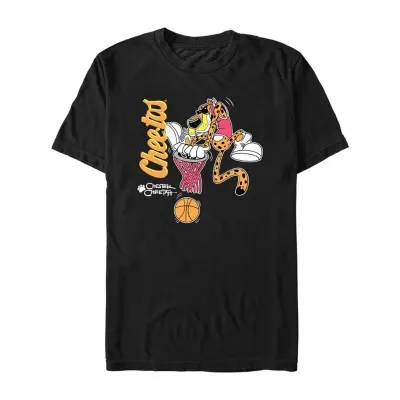 Mens Crew Neck Short Sleeve Regular Fit Cheetos Graphic T-Shirt