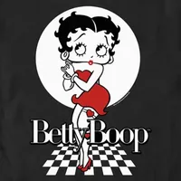 Mens Crew Neck Short Sleeve Regular Fit Betty Boop Graphic T-Shirt