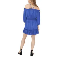 1. State 3/4 Sleeve Off The Shoulder Fit + Flare Dress