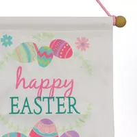 National Tree Co. Happy Easter With Eggs Banner Wall Sign