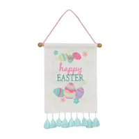 National Tree Co. Happy Easter With Eggs Banner Wall Sign