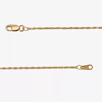 Made in Italy 14K Two Tone Gold 18 Inch Solid Rope Chain Necklace