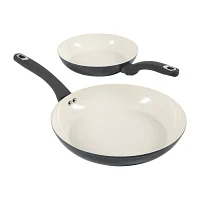 Martha Stewart Ceramic Non-Stick 2-pc. Frying Pan Set