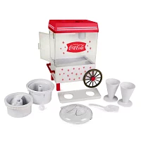 Nostalgia SCM550COKE Coca-Cola Snow Cone Maker & Shaved Ice Storage