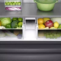 Samsung 22 cu. ft. Capacity Counter Depth 4-Door French Door Refrigerator with Family Hub™