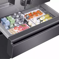 Samsung 22 cu. ft. Capacity Counter Depth 4-Door French Door Refrigerator with Family Hub™