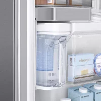 Samsung 23 cu. ft. Capacity Counter Depth 4-Door French Door Refrigerator with Polygon Handles