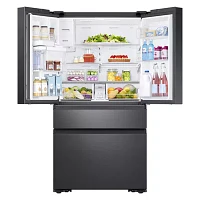 Samsung ENERGY STAR® Smart Wi-Fi Enabled 22.6 cu. ft. Counter-Depth 4-Door French-Door Refrigerator with Recessed Handles