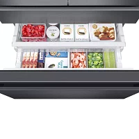 Samsung ENERGY STAR® Smart Wi-Fi Enabled 22.6 cu. ft. Counter-Depth 4-Door French-Door Refrigerator with Recessed Handles