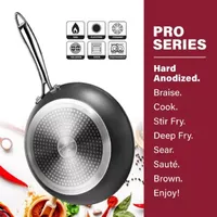 Granitestone Pro 2-pc. Aluminum Dishwasher Safe Hard Anodized Non-Stick Frying Pan
