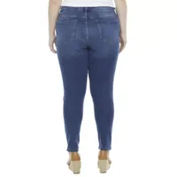 a.n.a. Plus Womens High Rise Skinny Jeggings