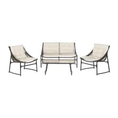 Berkane Patio Collection 4-pc. Conversation Set Weather Resistant