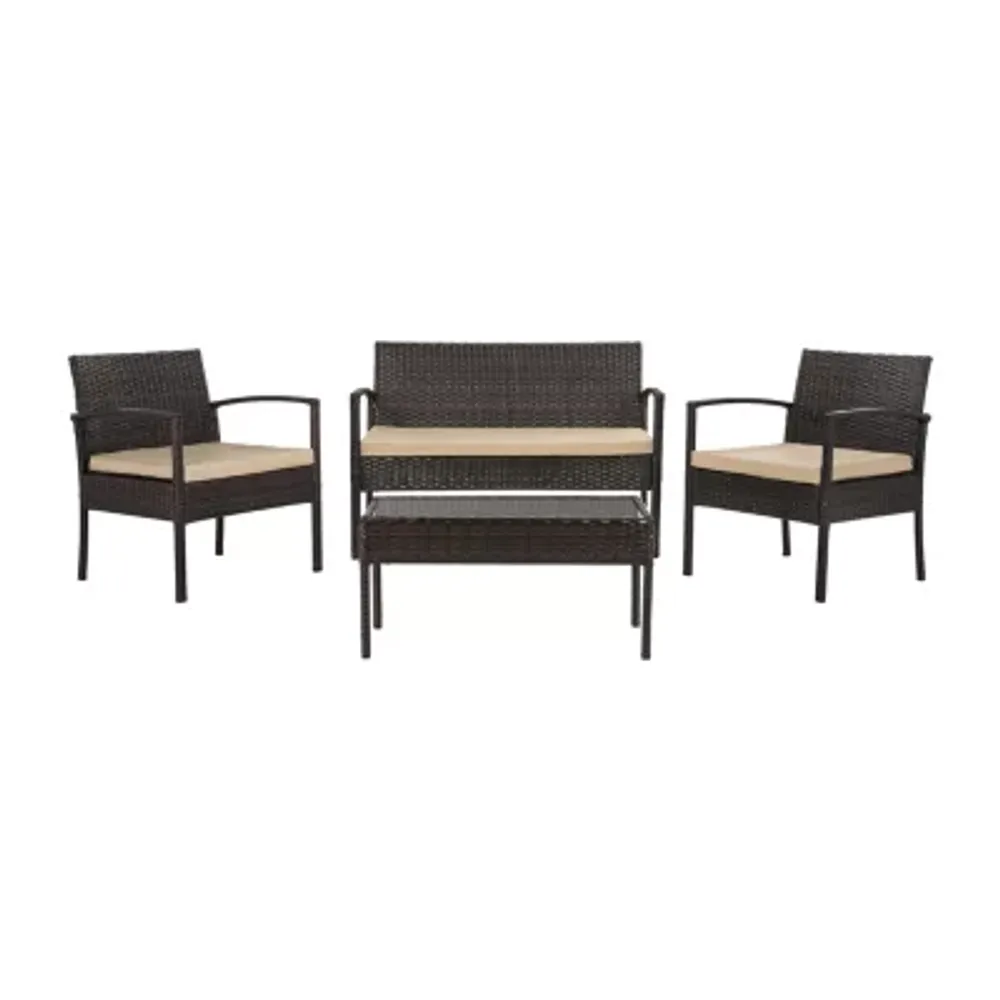 Mattia Patio Collection 4-pc. Conversation Set Weather Resistant