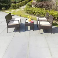 Mattia Patio Collection 4-pc. Conversation Set Weather Resistant