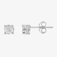 Tru Miracle 1/6 CT. T.W. Natural White Diamond 10K Gold 4.7mm Round Stud Earrings