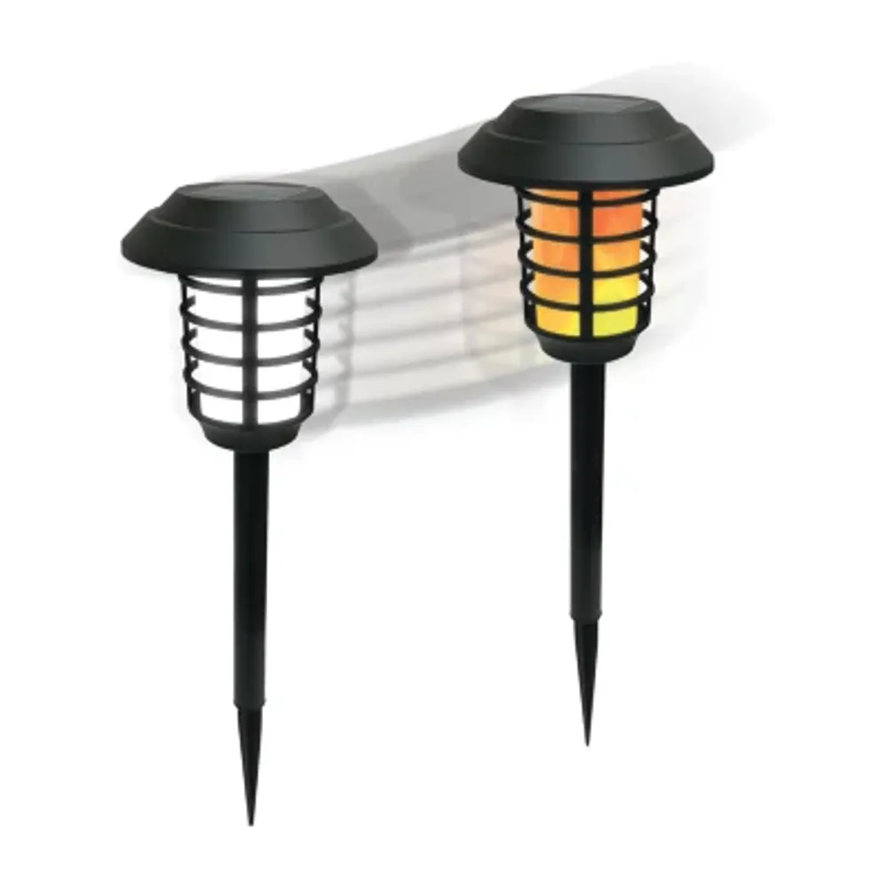 Bell + Howell Solar Powered Pathway and Garden Lights with 2 Lighting Modes - Set of 2