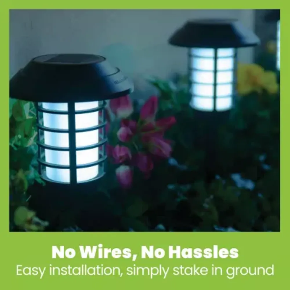 Bell + Howell Solar Powered Color Changing Pathway and Garden Lights - Set of 4