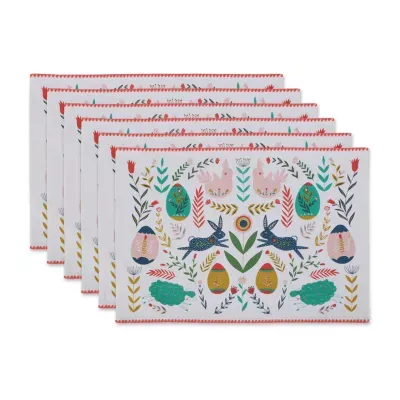 Design Imports Easter Folk Garden 6-pc. Placemat