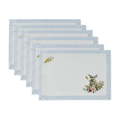 Design Imports Easter Bunny 6-pc. Placemats