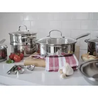 Cooks Stainless Steel 15-pc. Cookware Set