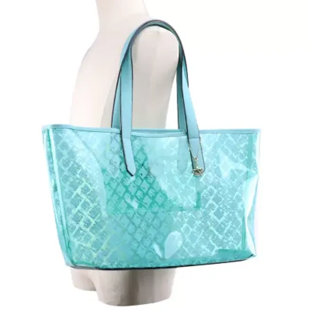 Longchamp Lm Cuir Large Tote Lagoon Blue Bag Leather Handbag Purse Logo New