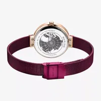 Bering Womens Purple Stainless Steel Bracelet Watch 14631-969