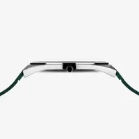 Bering Mens Green Stainless Steel Bracelet Watch 18740-808