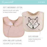 The Peanutshell Unisex -pc. Lightweight Bib