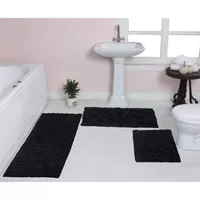 Home Weavers Inc Bellflower -pc. Quick Dry Bath Rug Set