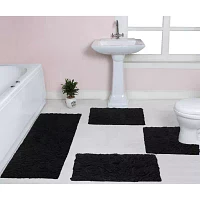 Home Weavers Inc Bellflower 4-pc. Quick Dry Bath Rug Set