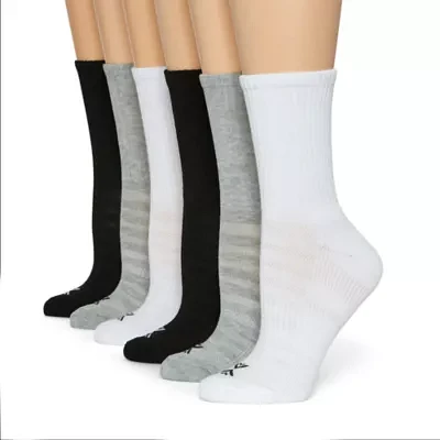 Xersion 6 Pair Crew Socks Womens