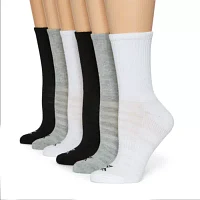 Xersion 6 Pair Crew Socks Womens