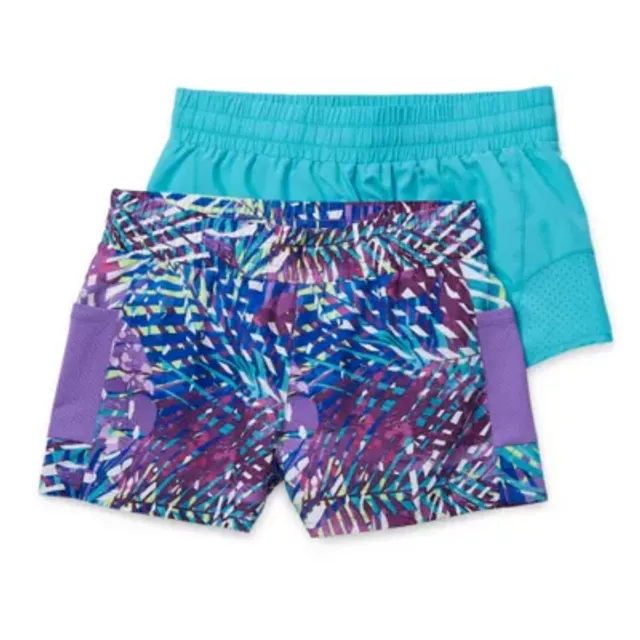 Xersion 2-In-1 Little & Big Girls Mid Rise Running Short