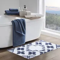 Frye and Co. Blue Tile Bath Rug