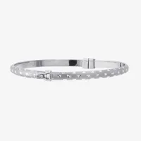 Diamond Cut Sterling Silver Bangle Bracelet