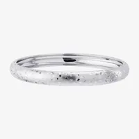 Diamond Cut Sterling Silver Bangle Bracelet