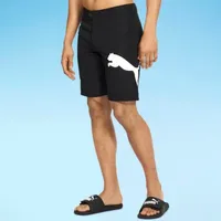 Puma Mens Logo Board Shorts With 10" Inseam