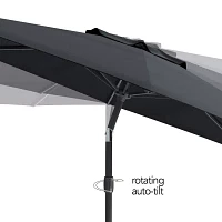 Wind Resistant Tilting Patio Umbrella